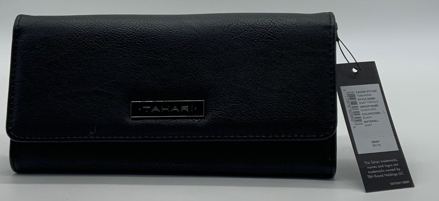 Tahari- Tri-fold snap wallet