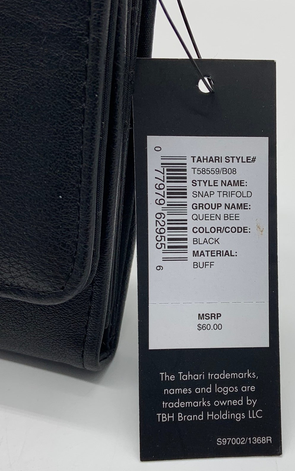 Tahari- Tri-fold snap wallet