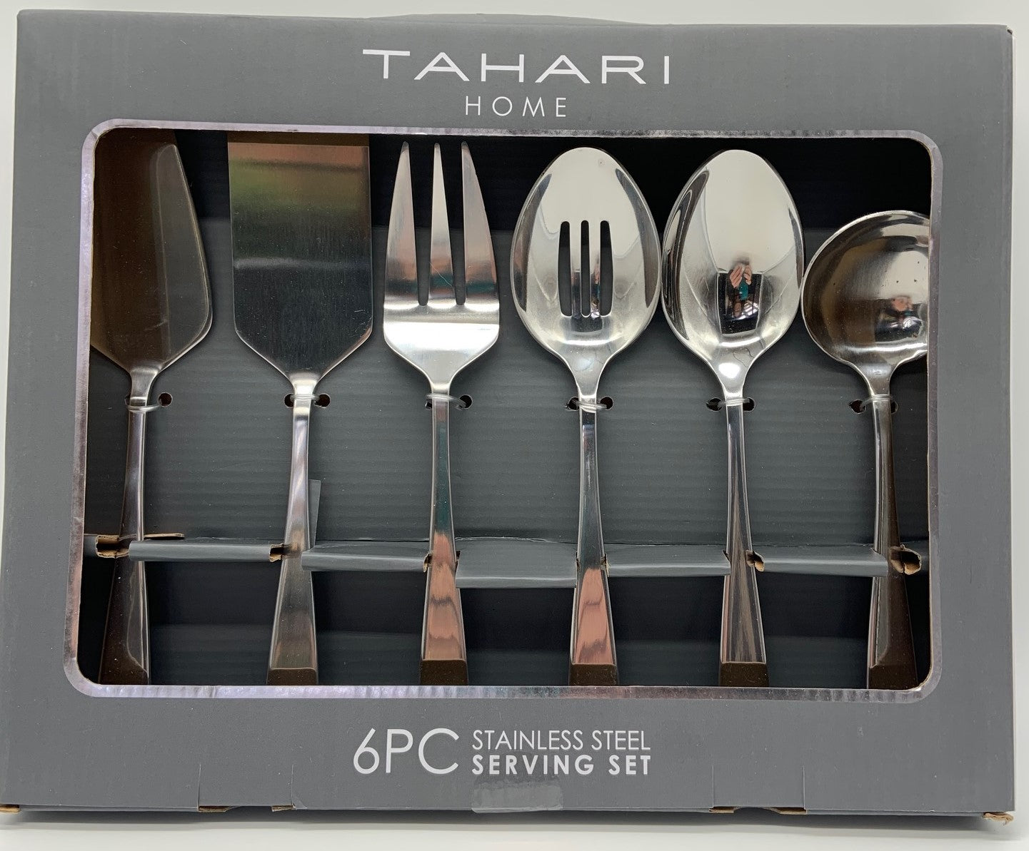 Tahari Home- 6pc Stainless Steel Serving Set