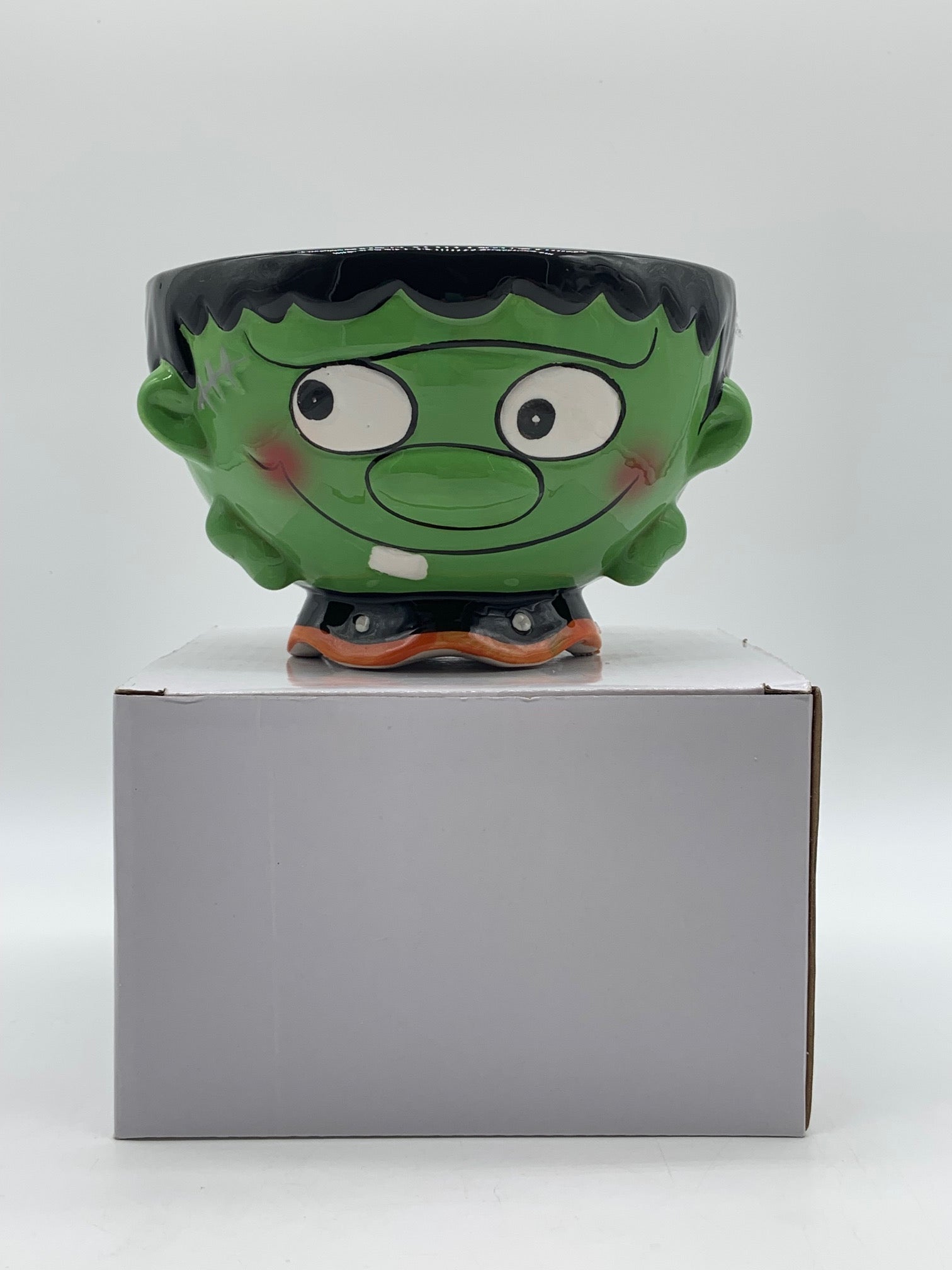 Frankenstein Halloween Ceramic Candy Bowl