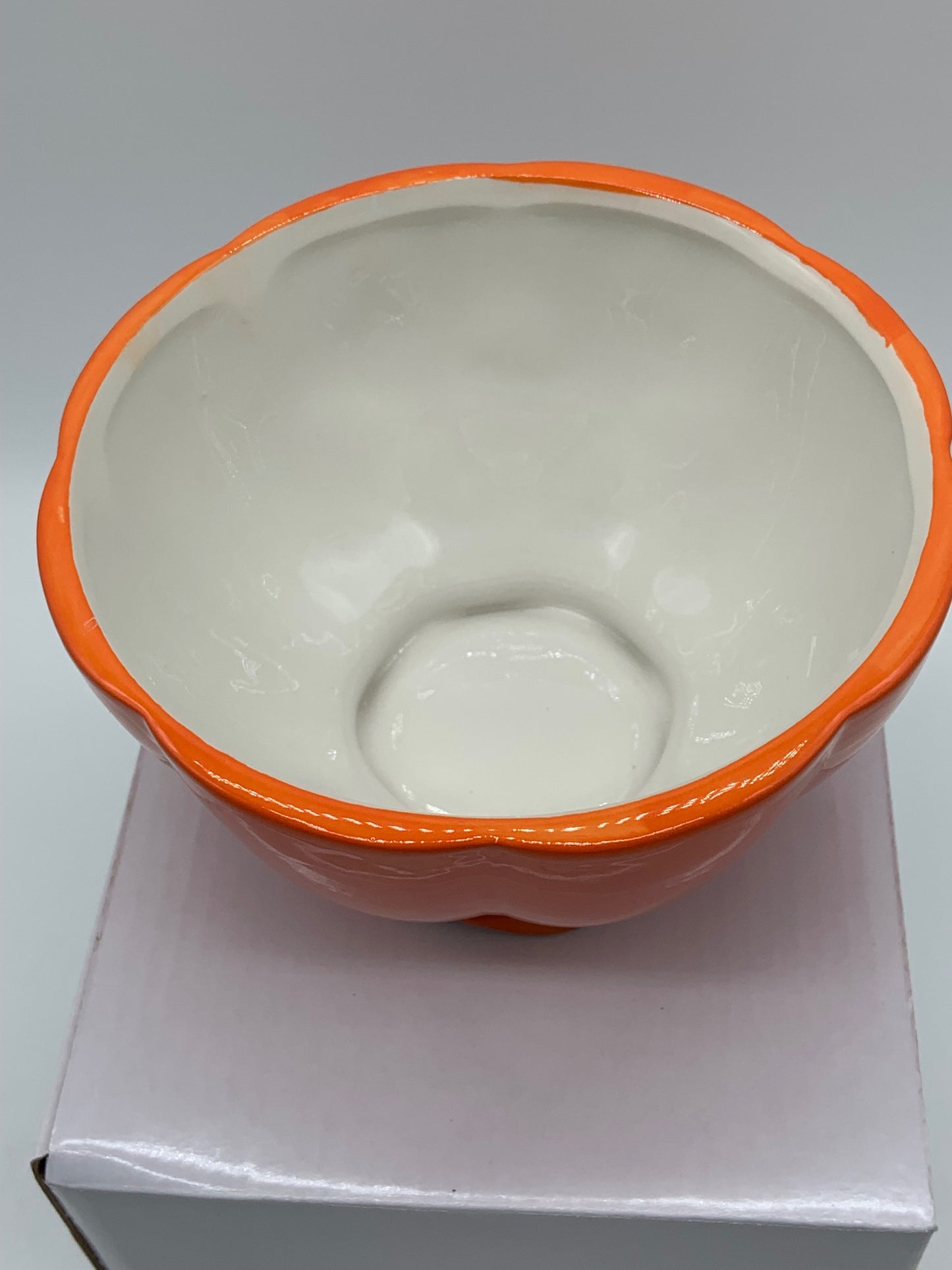 Pumpkin Head Ceramic Candy Bowl