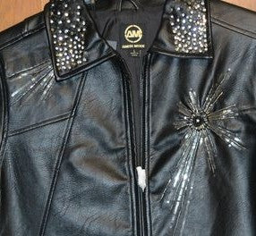 Ameri Mode Black Leather Women's Jacket