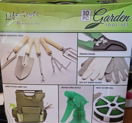 Garden Tool 10 Piece Set