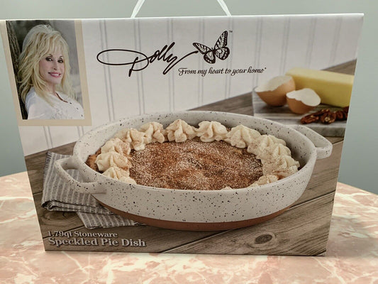 Dolly Parton Stoneware Speckled Pie Dish